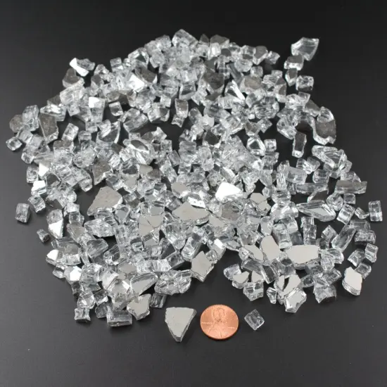 Clear Reflective Fire Glass for Arts and Crafts {2}