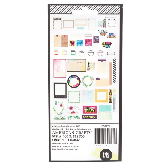 Vicki Boutin Color Kaleidoscope Ephemera Die-Cuts 50/Pkg-Cardstock Frames & Journaling {3}