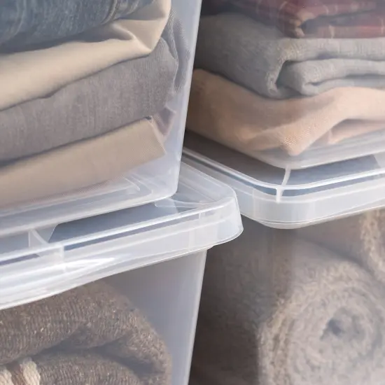 IRIS USA 17 Quart Clear Storage Box, Clear {5}