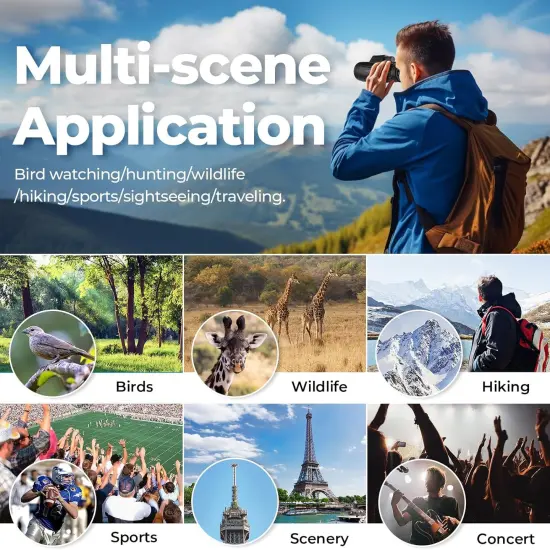 Epicmetro 12x50 HD Bak4 Prism and FMC Lens Monocular Telescope {4}