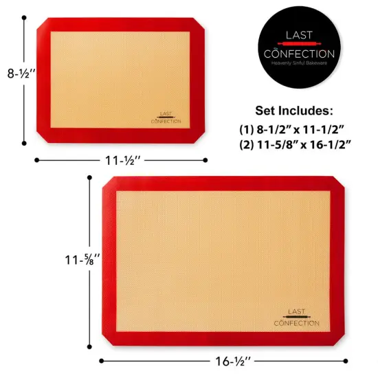 3 Non Stick Silicone Baking Mats {2}