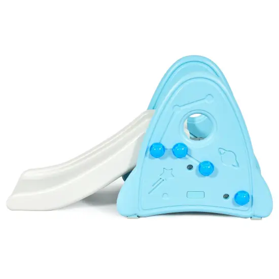 Freestanding Baby Slide Indoor First Play Climber Slide Set for Boys Girls Blue {4}