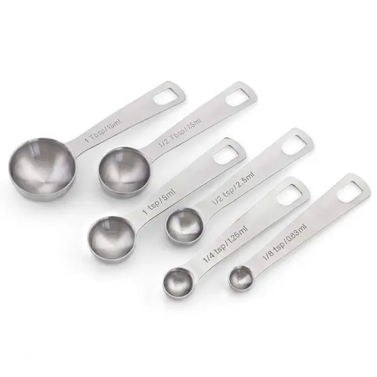 6 Pack 18/8 Stainless Steel Measuring Spoons,Measuring Dry and Liquid Ingredients {3}