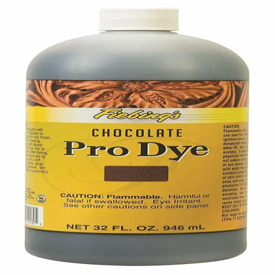 Premium 32 oz Pro Oil Leather Dye Chocolate {1}