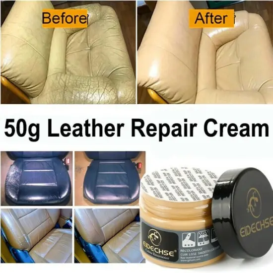 Advanced Leather Repair Gel Kit for Car Seats, Sofas Beige white(50g {3}