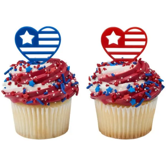 USA Love DecoPics&reg; Cupcake Decoration, 12ct {5}