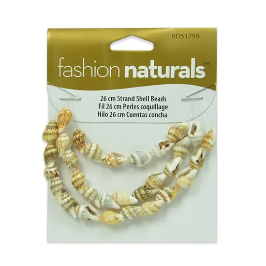 6 Packs of Baby Shell Spotted Beads -25 Pc Pack {1}