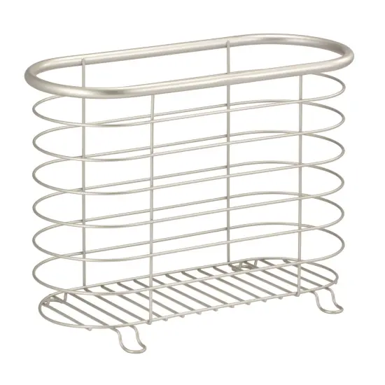 mDesign Steel Magazine Holder Storage Organizer Bin {4}