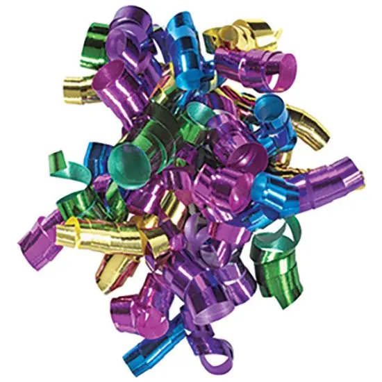 Large 5-Color Bright Ribbon DecoPics Cupcake Decoration, 12ct {1}