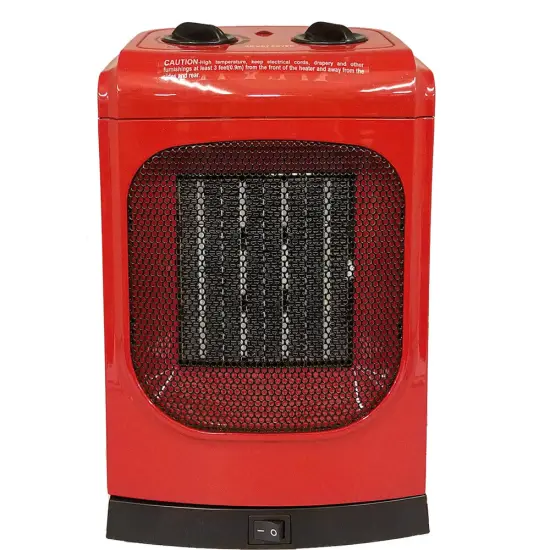 1500 Watt Red Ceramic Fan Heater . {1}