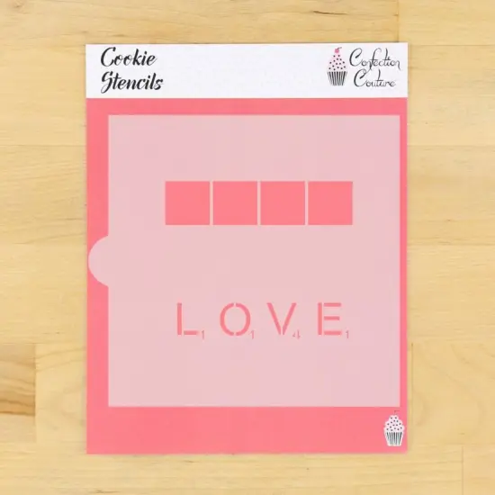 Scrabble Love Cookie Stencil {1}