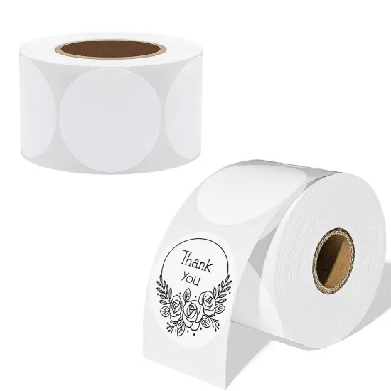 Kitcheniva 2 Rolls Thermal Labels Color Coding Stickers Green {2}