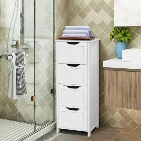 Floor Cabinet Bathroom Storage Organizer Rack Decor . {2}