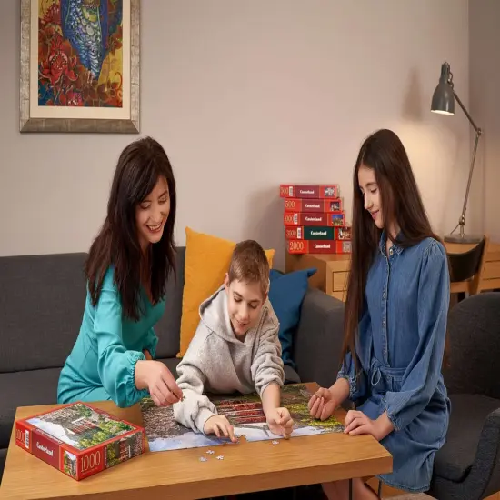 1000 Piece Jigsaw Puzzle, Aerial View of London, England Puzzle, Big Ben and River Thames Puzzle, Adult Puzzle, Castorland C-104291-2 {3}