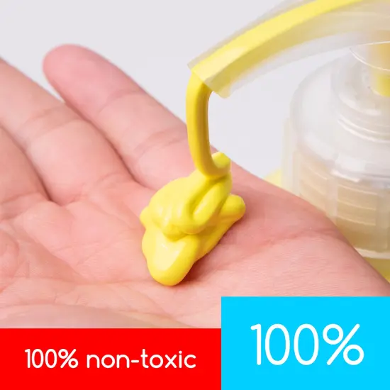 MEEDEN Lemon Yellow Acrylic Paint with Pump Lid, 1/2 Gallon (2L /67.6 oz.) Heavy-Body Non-Toxic Rich Pigment Color, Perfect for Art Class, Wall Painting, Painting Party & Creative DIY {3}