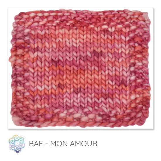 DIY Winter Hat Knit Kit. Includes Bulky Superfine Merino Wool Yarn, Printed Pattern, Pom-Pom, Rim Tag. Soft, Cozy, Great for Gifts Mon Amour {2}