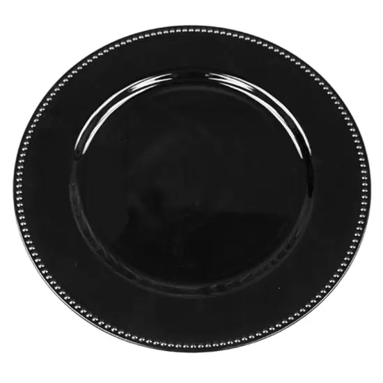 6 pcs of 13inch Charger Plates for Table Decor Black {1}