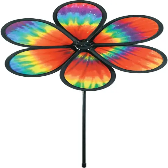 12-inch Tie Dye Daze Flower Spinner {1}