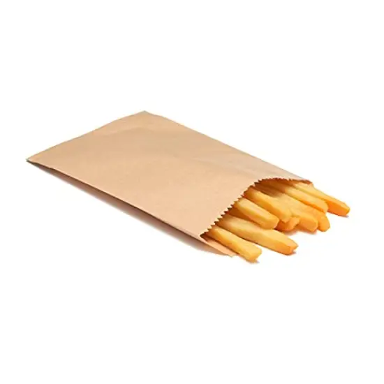 100 Pieces 3x5 Inches Natural Kraft Paper Bags for Bakery Cookies Treats Snacks Sandwiches Popcorn Small Gift bag {4}