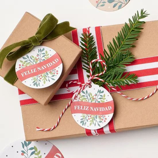 Big Dot of Happiness Feliz Navidad - Holiday and Spanish Christmas Party To and From Favor Gift Tags (Set of 20) {3}