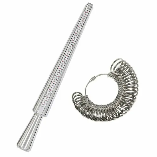 Kitcheniva Metal Ring Sizer Measure Stick Standard Jewelry Tool {2}