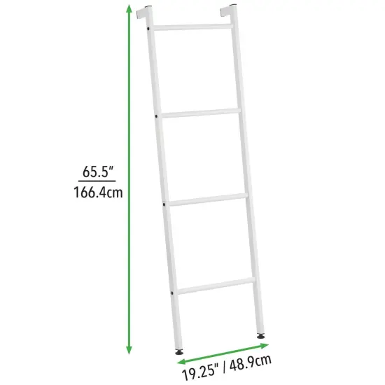 mDesign Metal Blanket & Towel Wall Ladder Rack for Bedroom/Bathroom {3}