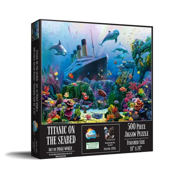 Sunsout Titanic on the Sea Bed 500 pc Jigsaw Puzzle 42926 {3}
