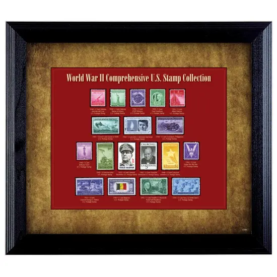 World War II Stamp Framed Collection {1}