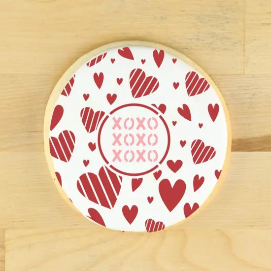 Valentines Round Cookie Stencil 3 Pc Set - 2 inch {2}