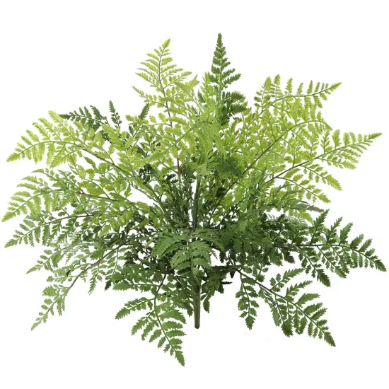6-Pack: Leather Fern Bush with 7 Sprays, 28" Wide, Floral Home by Artificial Flowers {1}