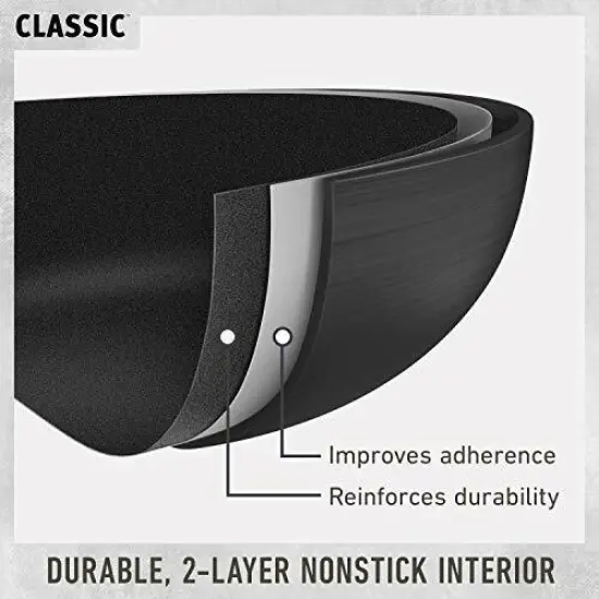 Classic Hard-Anodized Nonstick Pots and Pans, 10-Piece Cookware Set. {3}