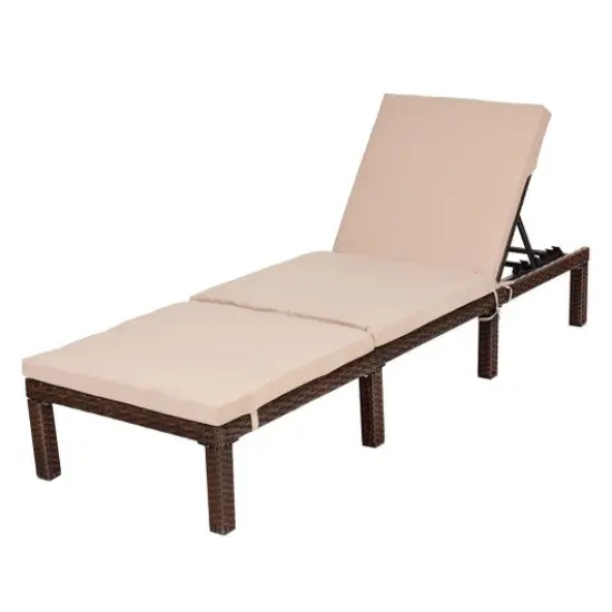 4 Position Adjustable Chaise Lounge Chair {1}