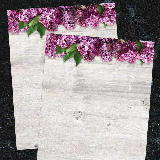 Great Papers! Three Lovely Lilac Stationery Letterhead, Invitations and Announcements, Printer Friendly, 8.5"x11", 80 Pack {3}