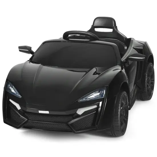 12V 2.4G RC Electric Vehicle with Lights Lights Black {4}