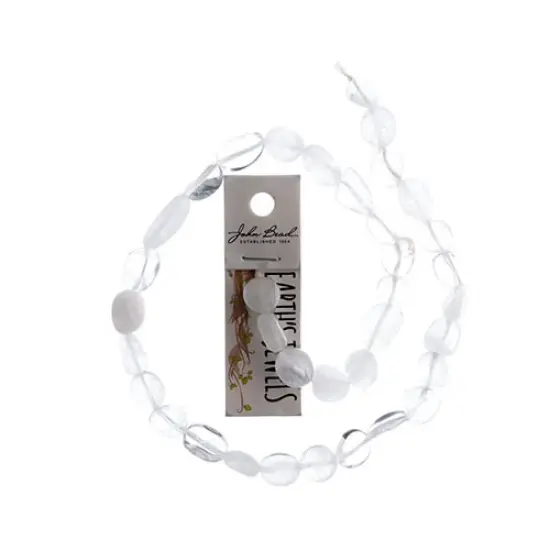 Earth's Jewel Semi-Precious 16" Crystal Quartz Irregular Natural Bead Strand {1}