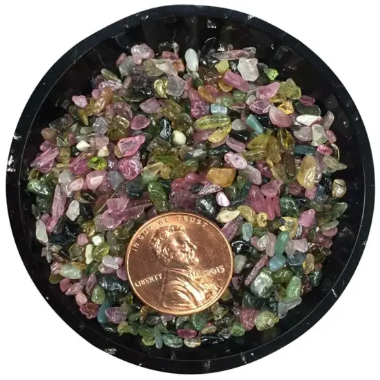 Rainbow Tourmaline Tiny Crystal Chips &ndash; Size 00 {2}