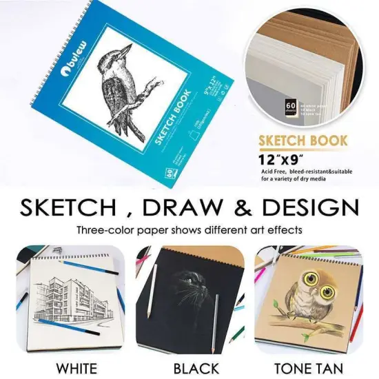 Kitcheniva Pencils and Sketch Charcoal Art Drawing Set {8}