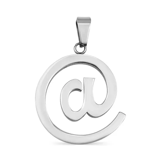 "@" Symbol Stainless Steel Pendant {1}