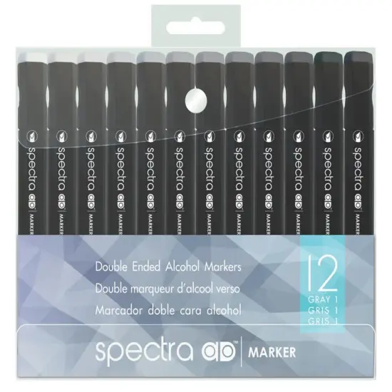 Spectra AD Marker - 12pc Cool Grays {1}