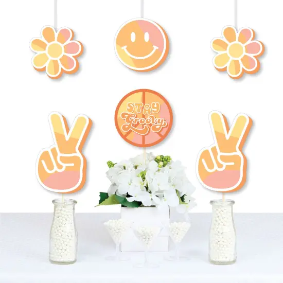 Big Dot of Happiness Stay Groovy - Decorations DIY Boho Hippie Party Essentials - Set of 20 {1}