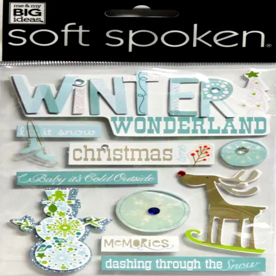Me & My Big Ideas Soft Spoken Winter Wonderland Dimensional Stickers {1}
