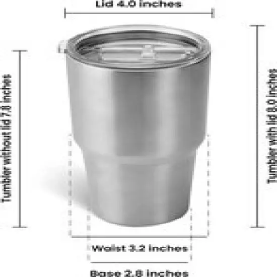 Makerflo 30 oz Stainless Steel Tumbler with Lid & Straw | Craft-Ready for DIY Gifts & Personalization (Epoxy, UV DTF, Vinyl, and Laser Engraving) - Not for Sublimation {10}