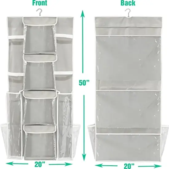 Double-Sided Hanging Gift Wrap Organizer Storage Pockets, (Set of 1) {5}