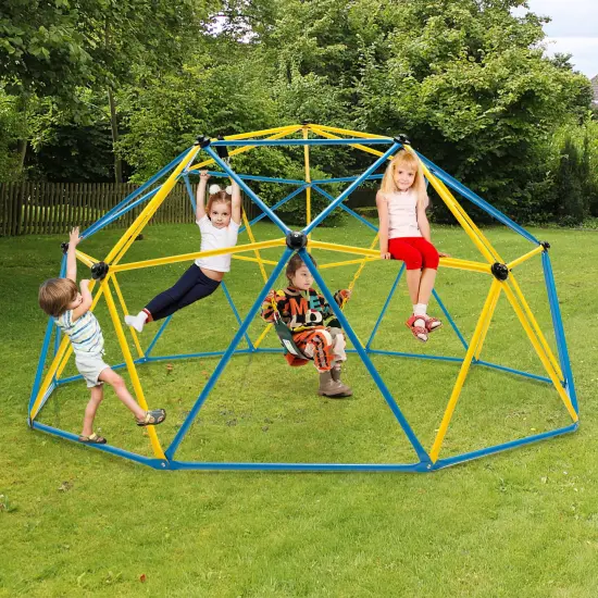 10 Feet Dome Climber with Swing and 800 Lbs Load Capacity {1}