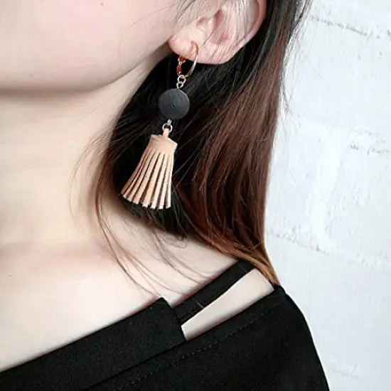 100 Yards Suede Cord, Leather Cord 2.6mm x 1.5mm Suede Lace Faux Leather Cord with Roll Spool for Bracelet Necklace Beading DIY Handmade Crafts Thread (Brown) {4}