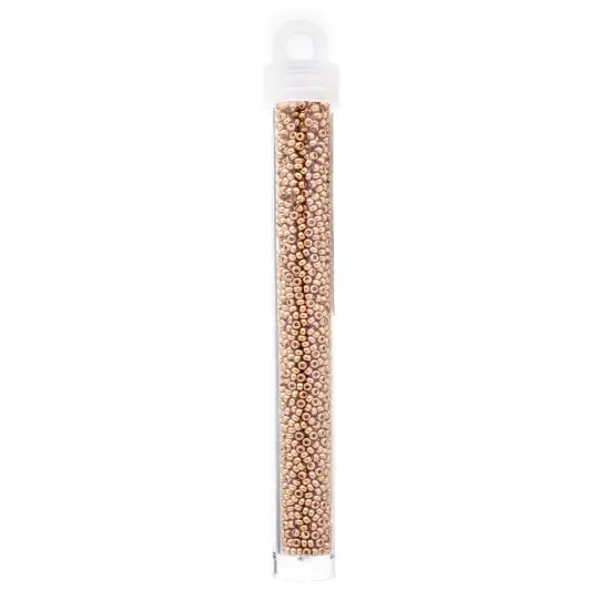 Miyuki 11/0 Galvanized Duracoat Round Seed Beads, 22g Champagne #4204 {2}