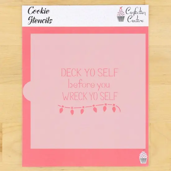 Deck Yo Self Cookie Stencil {1}