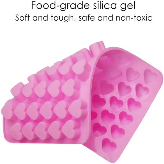 2PCS 55-Cavity Heart Shaped Silicon Mold {4}