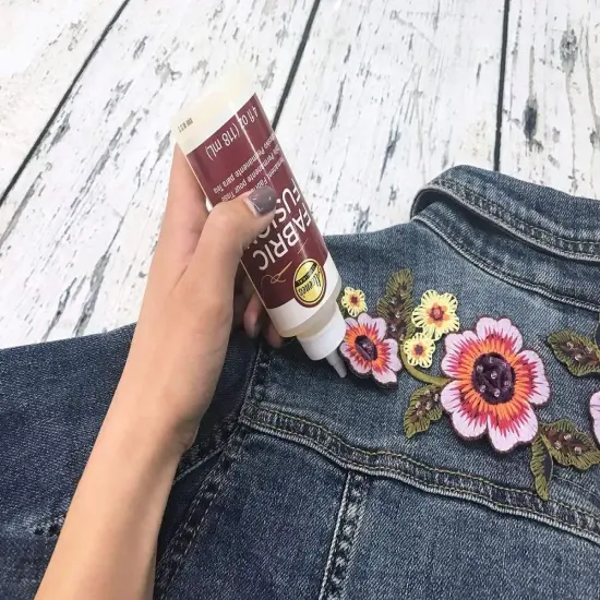 Fabric Fusion Fabric Glue Permanent Clear Washable 2oz for Patches, Rug Glue, Clothing Glue, No Sew Fabric Glue with Pixiss Art Dotting Stylus Pens 5 pcs Set {5}