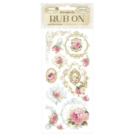 Stamperia Rub-On 4"X8.5"-Precious Frames {1}